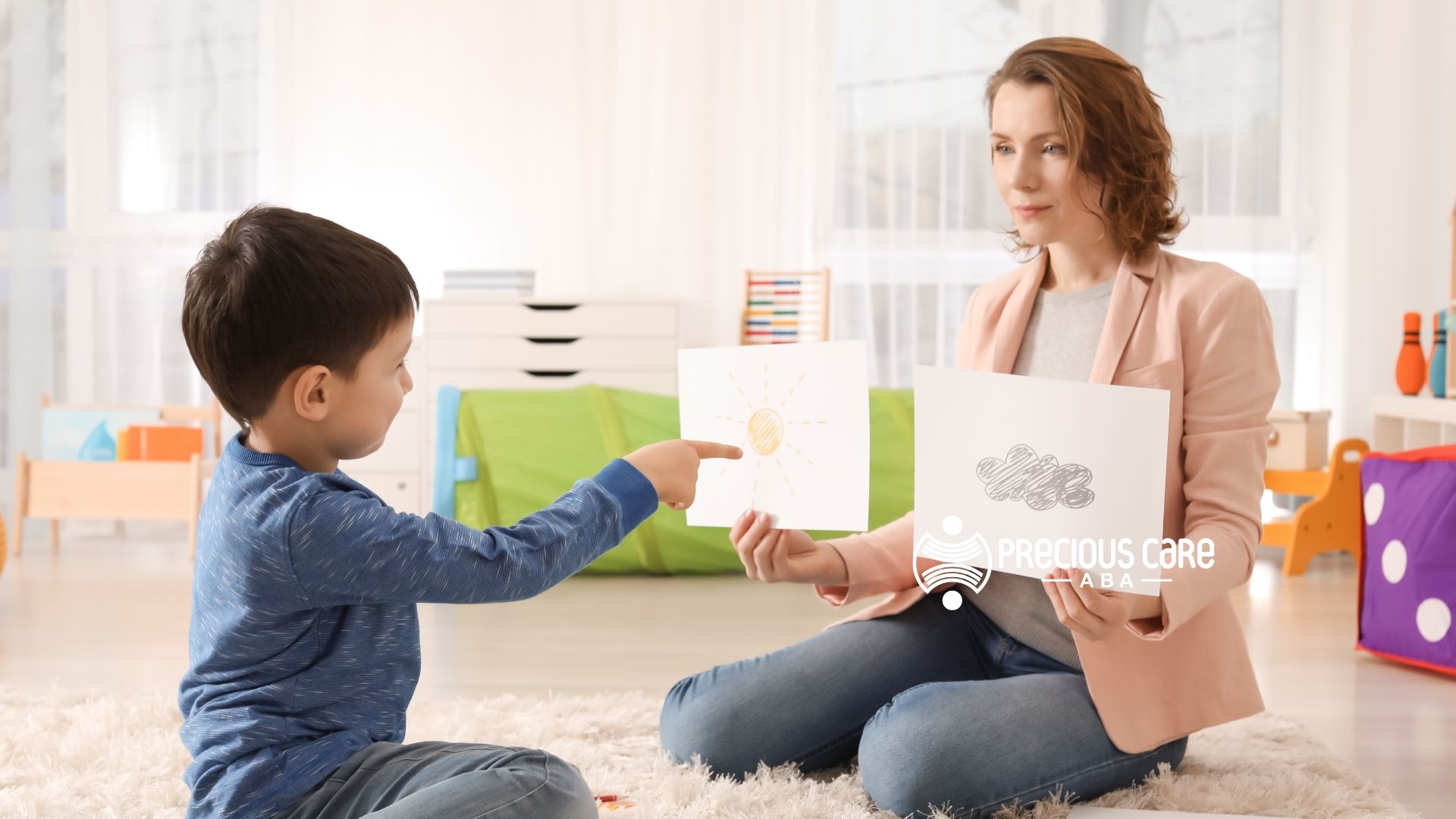 kids with their therapist learn about behavorial