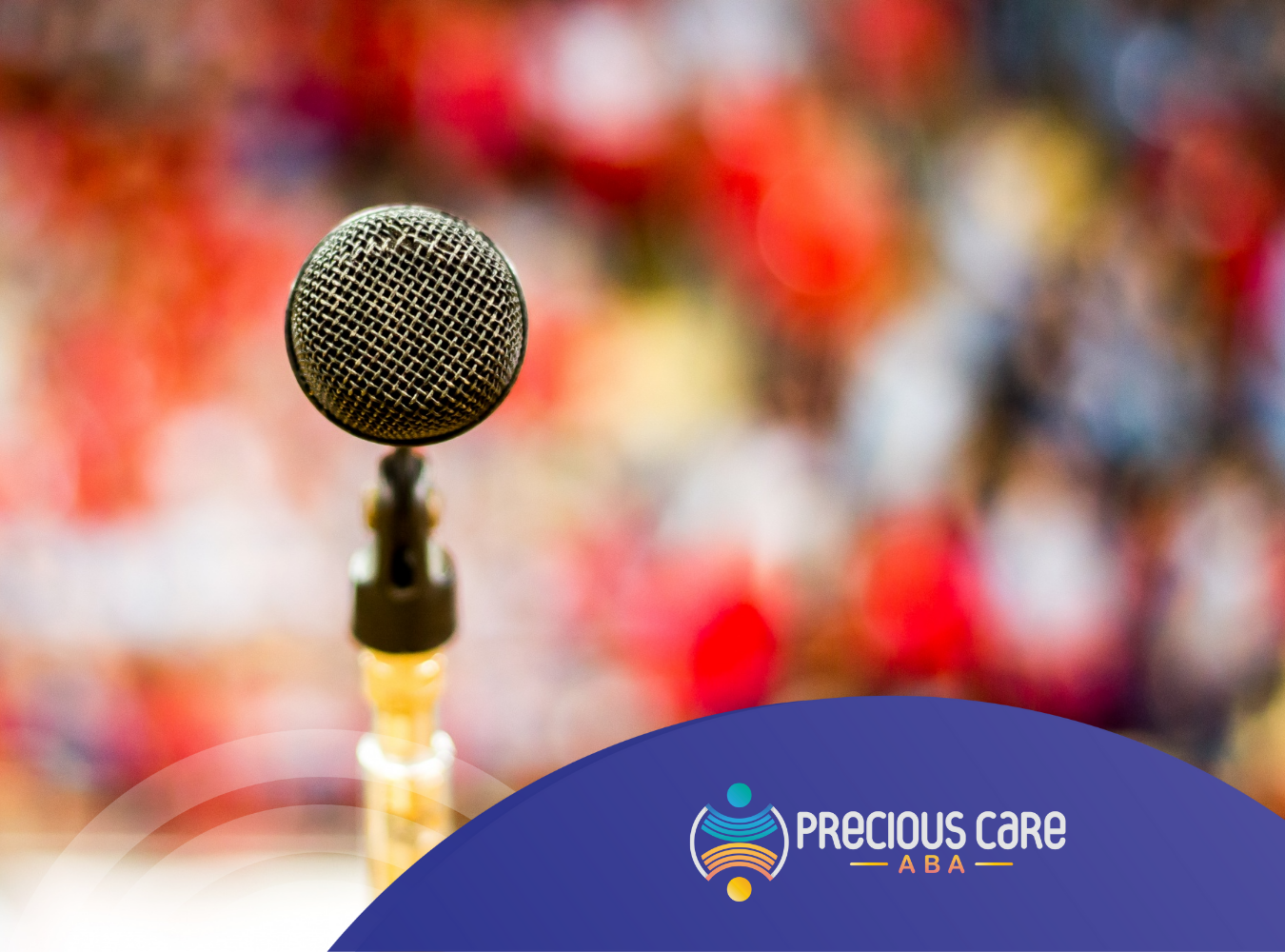 Microphone with blurred background