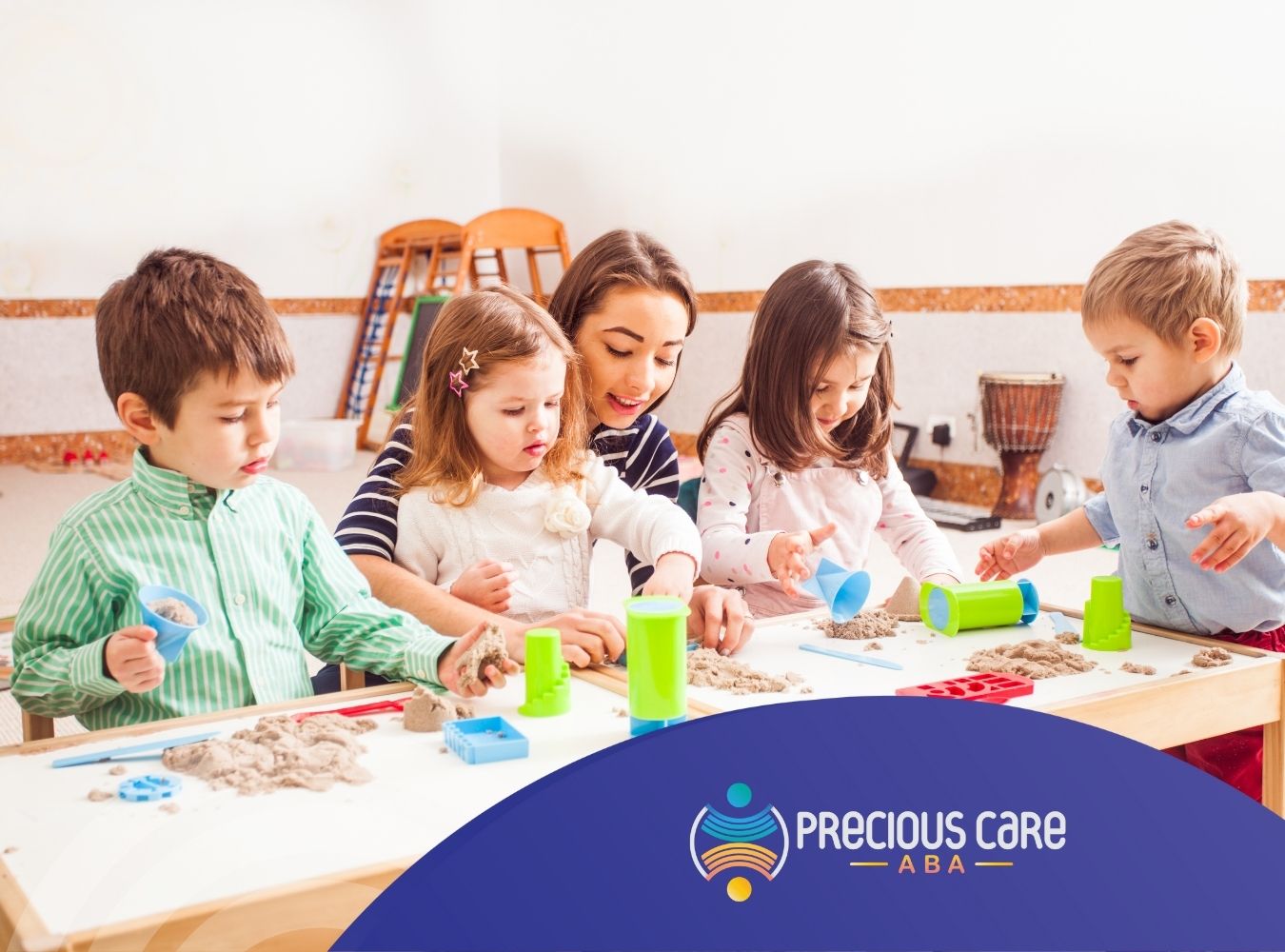 A group of children in daycare.